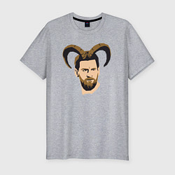 Футболка slim-fit Messi goat, цвет: меланж