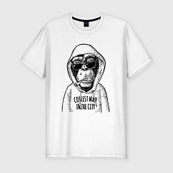 Мужская slim-футболка Monkey hipster