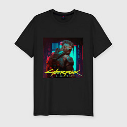 Футболка slim-fit Brutal Cyberpunk man, цвет: черный