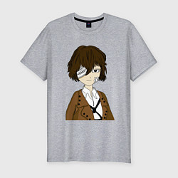 Мужская slim-футболка Дазай