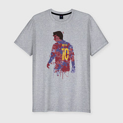 Футболка slim-fit Color Messi, цвет: меланж