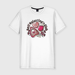 Мужская slim-футболка Anti Valentines club