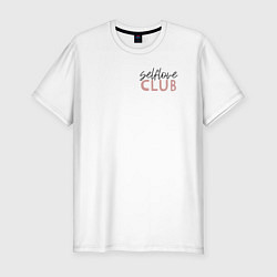 Футболка slim-fit Selflove club, цвет: белый