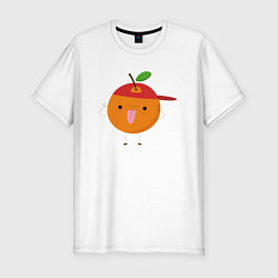 Мужская slim-футболка Крутой персик