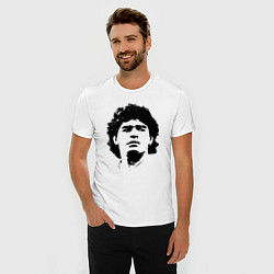 Футболка slim-fit Face Maradona, цвет: белый — фото 2