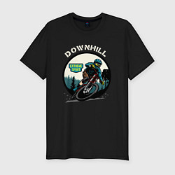 Футболка slim-fit Downhill Extreme Sport, цвет: черный