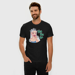 Футболка slim-fit Снежная королева хихикает, цвет: черный — фото 2