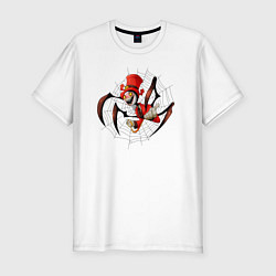 Футболка slim-fit Spider Charles, цвет: белый