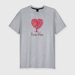 Футболка slim-fit Love tree hard, цвет: меланж