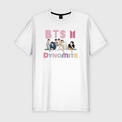 Футболка slim-fit BTS Bangtan boys group, цвет: белый