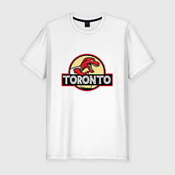 Футболка slim-fit Toronto dinosaur, цвет: белый