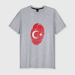 Футболка slim-fit Отпечаток Турции, цвет: меланж