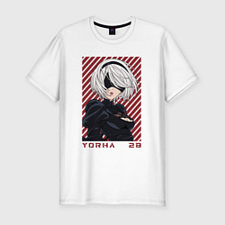 Футболка slim-fit Йорха, цвет: белый