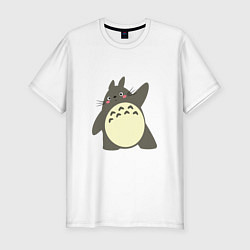 Футболка slim-fit Hello Totoro, цвет: белый