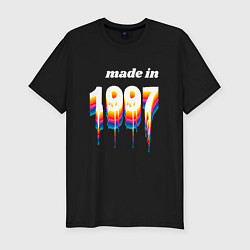 Мужская slim-футболка Made in 1997 liquid art