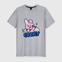 Футболка slim-fit Cooky BT21 Jungkook, цвет: меланж