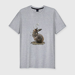 Футболка slim-fit Bubble rabbit, цвет: меланж