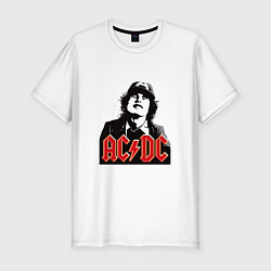 Мужская slim-футболка ACDC rock