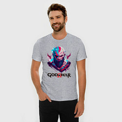 Футболка slim-fit God of War, Kratos, цвет: меланж — фото 2
