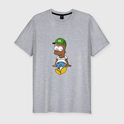 Футболка slim-fit Black Bart, цвет: меланж