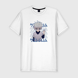 Футболка slim-fit Киллуа Золдик враждебный, цвет: белый