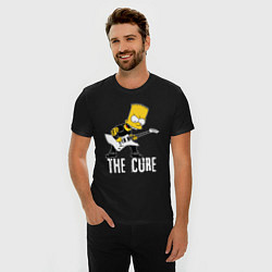 Футболка slim-fit The Cure Барт Симпсон рокер, цвет: черный — фото 2