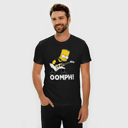 Футболка slim-fit OOMPH! Барт Симпсон роке, цвет: черный — фото 2