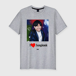 Футболка slim-fit Милый Чон Чонгук, цвет: меланж