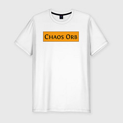 Футболка slim-fit Chaos Orb дроп из Path of Exile, цвет: белый