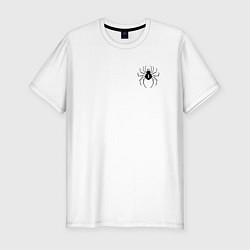 Футболка slim-fit Паук 1, цвет: белый