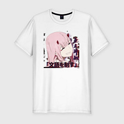 Футболка slim-fit Anime X Girl, цвет: белый