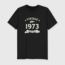 Футболка slim-fit Винтаж 1973 ограниченный выпуск, цвет: черный