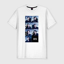 Футболка slim-fit We are bulletproof BTS, цвет: белый