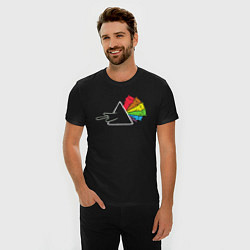 Футболка slim-fit Pink Floyd коты, цвет: черный — фото 2