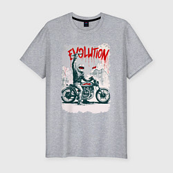 Футболка slim-fit Evolution - motorcycle, цвет: меланж