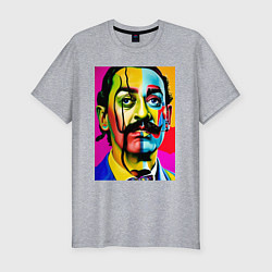 Футболка slim-fit Salvador Dali, цвет: меланж