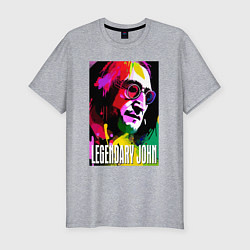 Футболка slim-fit Legendary John - The Beatles, цвет: меланж