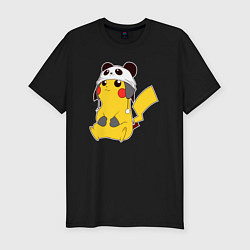 Футболка slim-fit Pika panda, цвет: черный