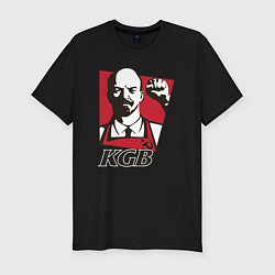 Футболка slim-fit KGB Lenin, цвет: черный