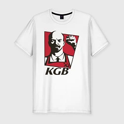 Футболка slim-fit KGB Lenin, цвет: белый