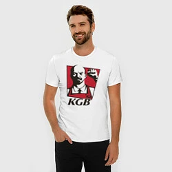 Футболка slim-fit KGB Lenin, цвет: белый — фото 2