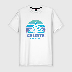 Футболка slim-fit Celeste mountain, цвет: белый