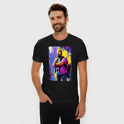 Футболка slim-fit Homer Simpson - city fantasy, цвет: черный — фото 2