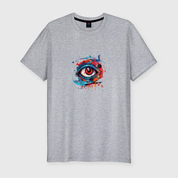 Футболка slim-fit Твой третий глаз, цвет: меланж