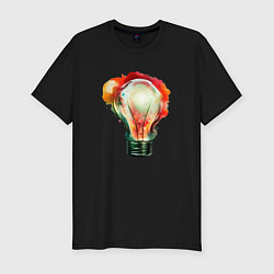 Футболка slim-fit Лампочка Ильича, цвет: черный