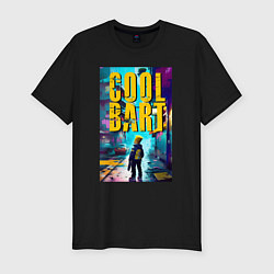 Футболка slim-fit Cool Bart - urban fantasy, цвет: черный