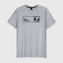 Футболка slim-fit Office, цвет: меланж