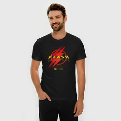 Футболка slim-fit The Flash logotype, цвет: черный — фото 2