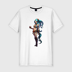 Футболка slim-fit Jinx art, цвет: белый