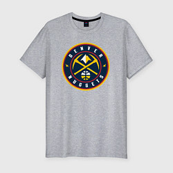 Футболка slim-fit Denver Nuggets, цвет: меланж